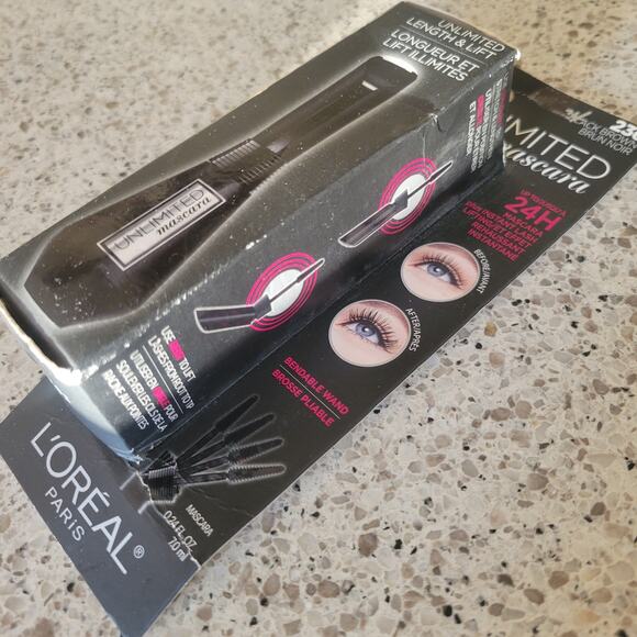L'Oreal Paris Unlimited Mascara Length & Lift 236 Black Brown Bendable Wand✨️NEW - Picture 7 of 12